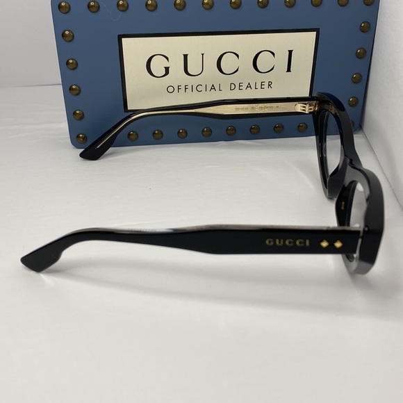 New - GUCCI GG1083O 001 Sexy 
cat eye Gucci optical comes in a shiny black fra… - Picture 6 of 14
